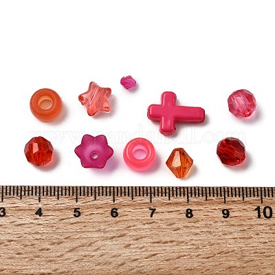 Непрозрачные и прозрачные акриловые бусины SACR-XCP0001-06G-1