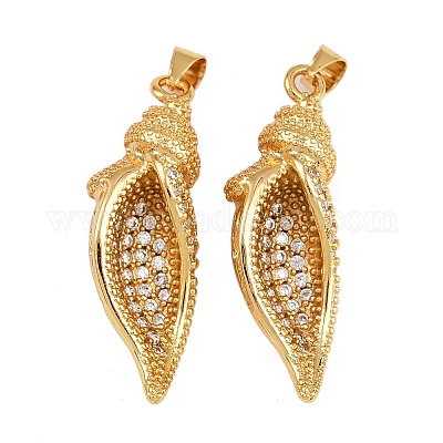 Латунные микро проложить кубического циркония подвески KK-A269-24G-1