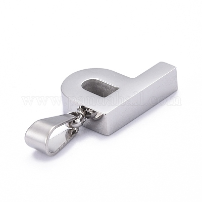 Подвески-буквы из нержавеющей стали 304 X-STAS-H127-P-P-1