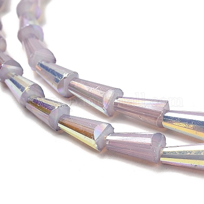 Выпечка окрашенные стеклянные бусины пряди DGLA-D001-03H-1