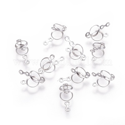 Подвеска-кабошон из хирургической нержавеющей стали 316 STAS-I118-03P-03-1