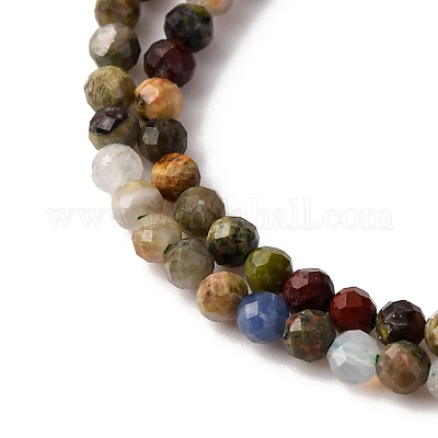 Природные Unakite бисер нитей G-L629-B06-2mm-1