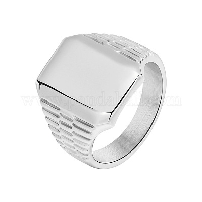 Прямоугольные кольца из нержавеющей стали 304 для мужчин FS-WG80AFC-09-1