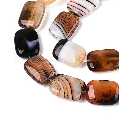 Природный агат бисер нитей G-N356-03A-04-1