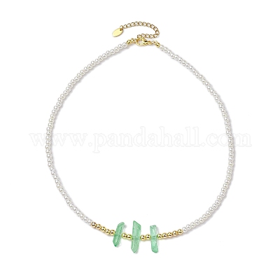 4 шт. 4 стиля ожерелья из АБС-пластика с имитацией жемчуга и бисером NJEW-JN04859-1