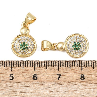 Латунные микро проложить кубического циркония подвески KK-C132-18G-1