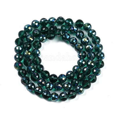 Прозрачные стеклянные бусины гальваническим пряди EGLA-N002-31-H13-1