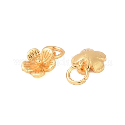 925 серебряная подвеска-цветок с кольцами и 925 штампами STER-P060-02G-1