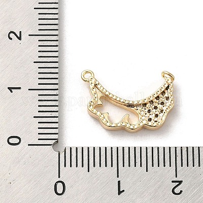 Латунные микро проложить кубического циркония подвески KK-H455-21G-1