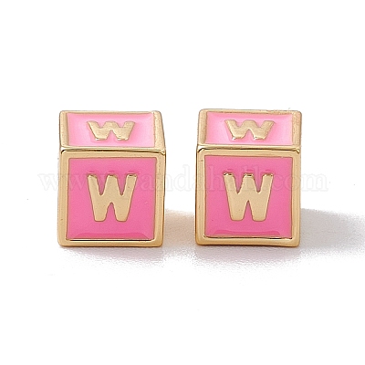 Стойки покрытие латунь эмаль бисер KK-B060-04G-05W-1