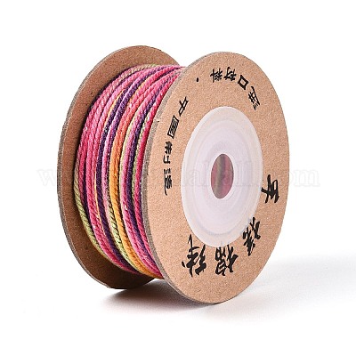 30 м окрашенный сегментный хлопковый шнур для макраме&nbsp;OCOR-T018-01C-1