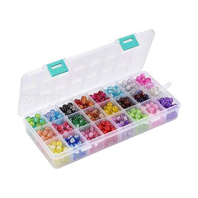 Выпечка окрашены треск стекла бисер CCG-X0011-02-8mm-1