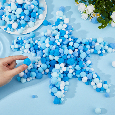 4 стиль полиэстеровый помпоновый шар&nbsp;DIY-HS0002-14-1