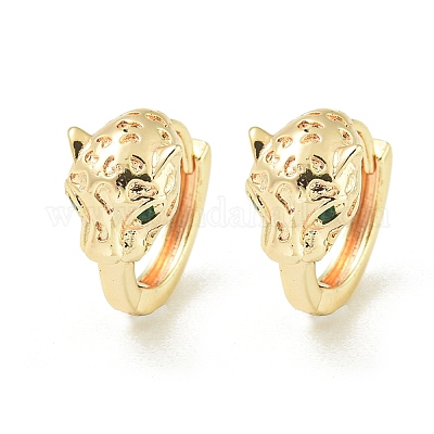 Латунные серьги обруча EJEW-C112-05G-1