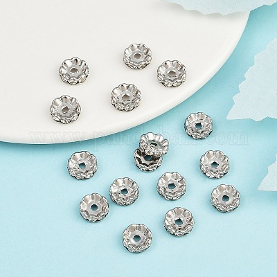 Латунные бусины разделители для поставки стразов RB-A014-L10mm-01P-1