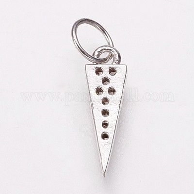 Латунные микро проложить кубического циркония подвески KK-P134-16P-1