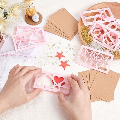 9шт 9-х видов пластиковых штампов для резки DIY-FH0004-19-1