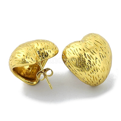 Серьги-гвоздики из нержавеющей стали 304 с ионным покрытием (IP) EJEW-C071-05G-1