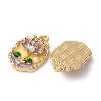 Подвески из эмалевого сплава легкого золота ENAM-B028-35KCG-01-1