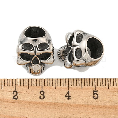 Европейские бусины из хирургической нержавеющей стали 316 STAS-Q326-02AS-02-1