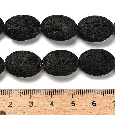 Бусы из натуральной лавы G-G175-M15-01-1