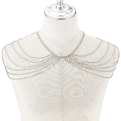 Сексуальный плечевой бюстгальтер из латуни со стразами FIND-FH0008-13S-1