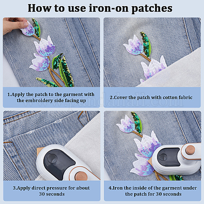 Тканевые заплатки для одежды&nbsp;PATC-WH20011-003B-1