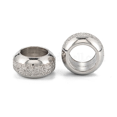 Европейские бусины из нержавеющей стали 201 STAS-B020-13P-1