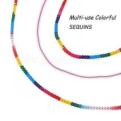 Пэт пластиковые блестки бусины PVC-PH0001-16-1