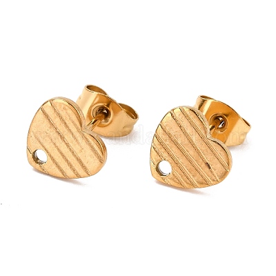 Ионное покрытие (ip) 304 нержавеющая сталь гвоздики фурнитура для сережек STAS-I183-03A-G-1