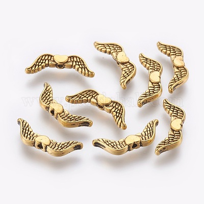 Сплавочные овальные бусины тибетского стиля  TIBEB-6803-AG-LF-1