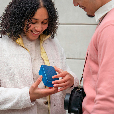 Прямоугольная картонная бумажная шкатулка для драгоценностей CON-TAC0015-01E-1