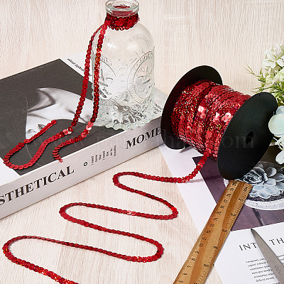 Блестящая лента из ПВХ с блестками OCOR-WH20050-006E-1