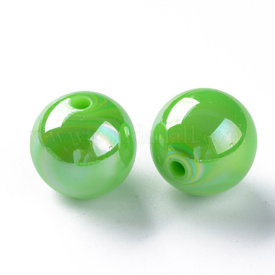 Непрозрачные акриловые бусины MACR-S370-D20mm-24-1