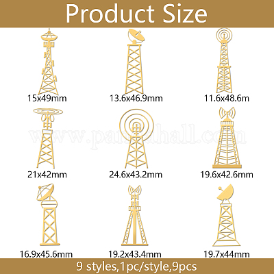 Никелевые декоративные наклейки DIY-WH0450-173-1