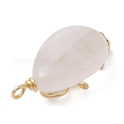 Подвески из медной проволоки из натурального розового кварца PALLOY-JF02598-01-1