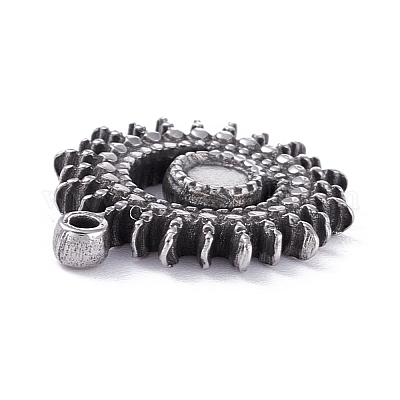 Подвески-кабошоны из не тускнеющей нержавеющей стали 304 STAS-P288-20P-1