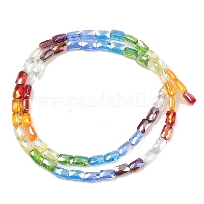 Стеклянные бусины с гальваническим покрытием  EGLA-D300-05-10-1