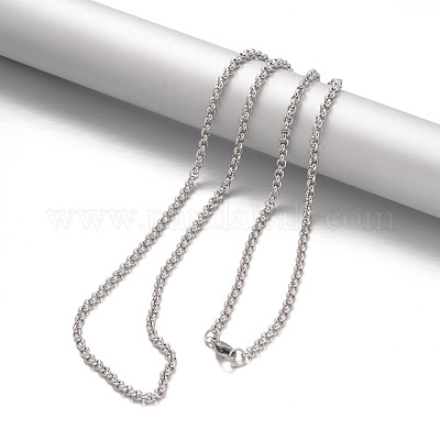 Ожерелья из нержавеющей стали 304 NJEW-F195-09B-P-1