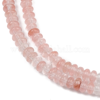 Вишневого кварца стеклянные бусы пряди G-U026-B01-4mm-1