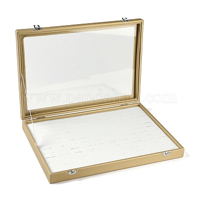 Коробочки для колец для ювелирных изделий из искусственной кожи с 120 отделением CON-G023-06B-1
