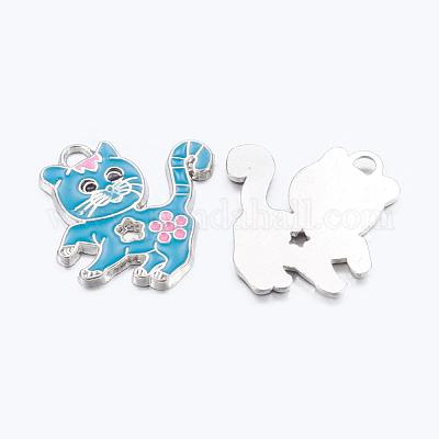 Подвески из сплава с эмалью ENAM-P033-M-1