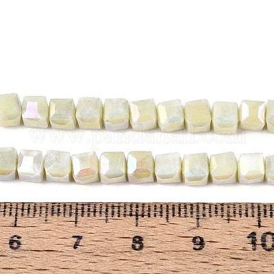 Антикоррозийные гальванические стеклянные бусины GLAA-T025-4mm-10D-1