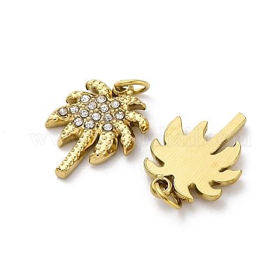 Подвески из нержавеющей стали 304 с кристаллами и стразами STAS-E550-10G-1