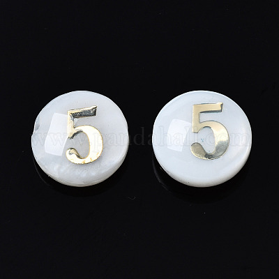 Бусины из натуральных пресноводных ракушек SHEL-N003-20-05-1