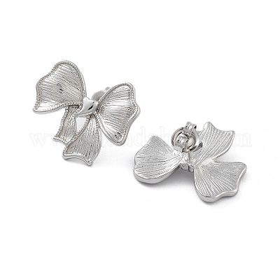 Серьги-гвоздики из нержавеющей стали 304 EJEW-P258-42P-1