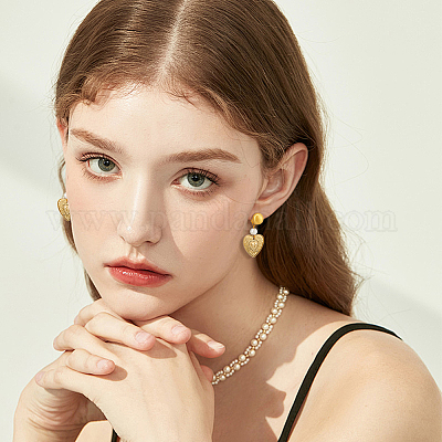 Латунные клипсы серьги KK-SP0001-14G-1