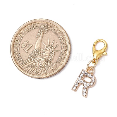 26 шт. 26 стиля подвеска из сплава со стразами HJEW-JM03172-01-1