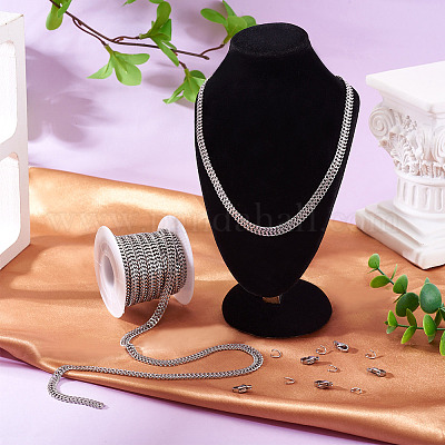 Наборы для изготовления цепочек из нержавеющей стали 304 DIY-TA0012-22-1