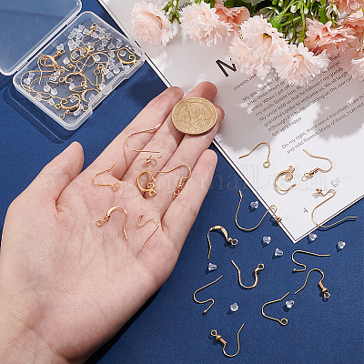 36 шт. 6 стиля латунных французских крючков для сережек KK-BC0010-19-1